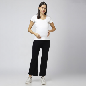 Women Ankle Length Cotton Maternity Leggings