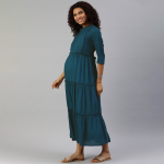 Maternity Tiered Maxi Dress